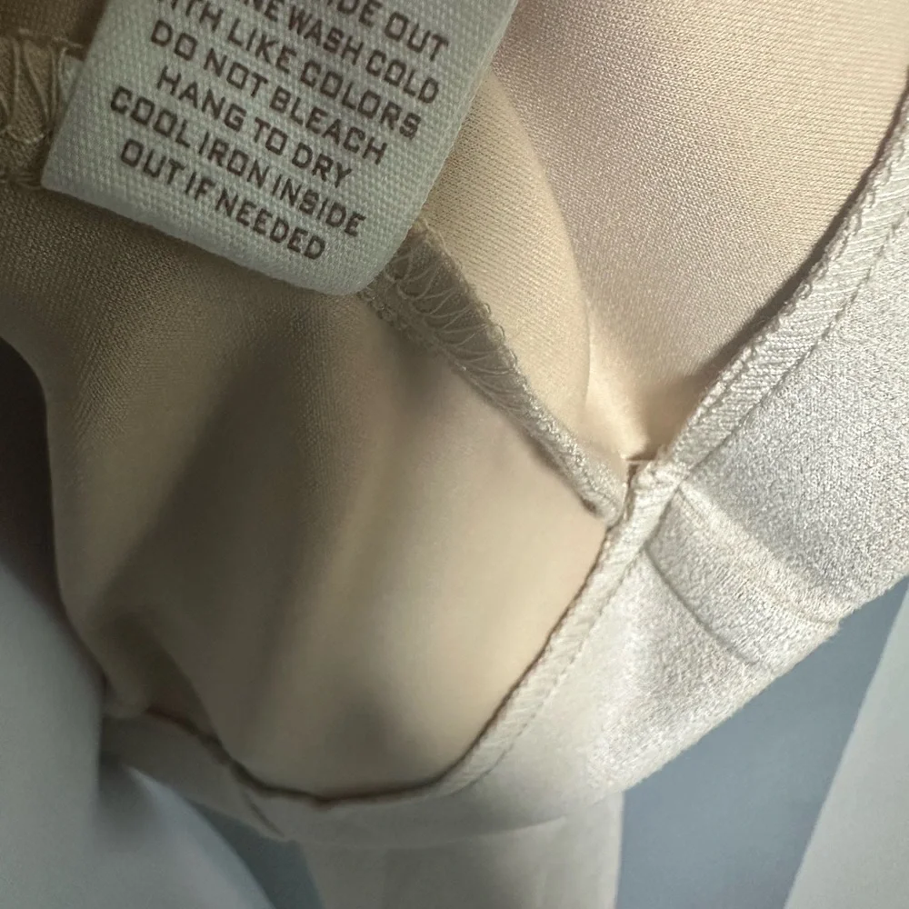 Blu Pepper Cream Bomber Jacket Moto Zip M New - Picture 6 of 7